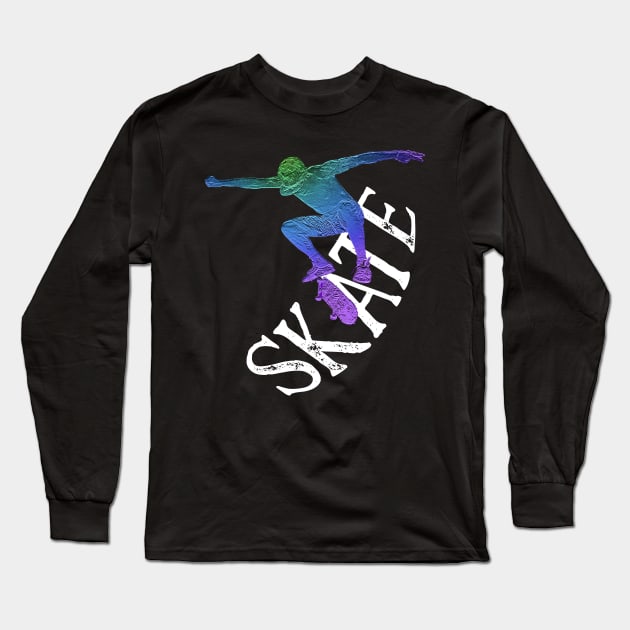 Skateboarding Long Sleeve T-Shirt by letnothingstopyou